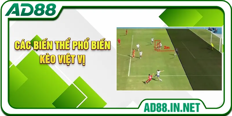 Các biến thể phổ biến kèo việt vị